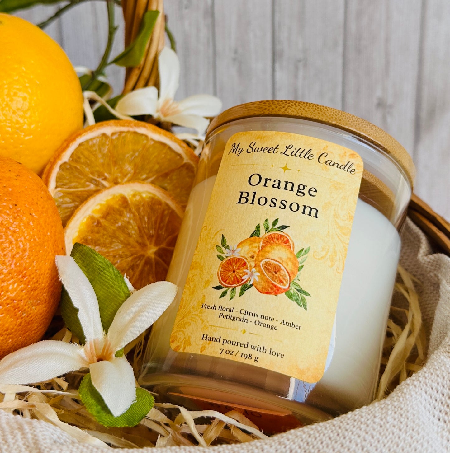 Orange Blossom Scented Candle / 7oz