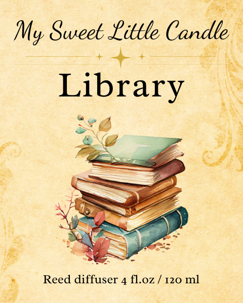 Library Reed Diffuser: Teakwood, Leather & Cedar 4 fl.oz/120 ml