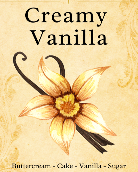 Creamy Vanilla Scented Wax Melt