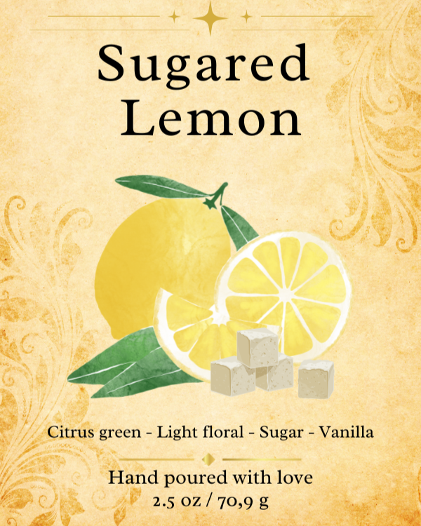 Sugared Lemon Scented Wax Melt