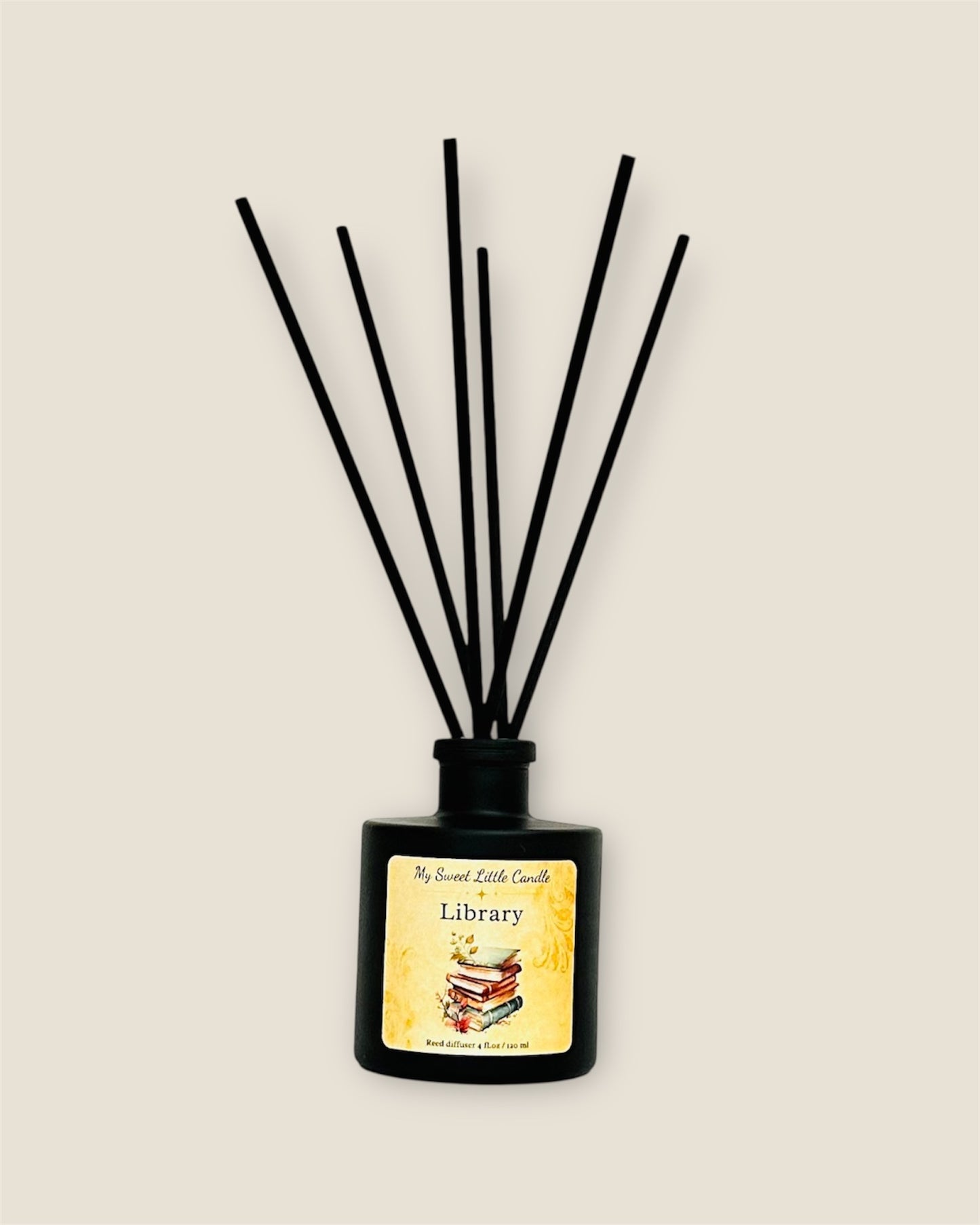 Library Reed Diffuser:  Teakwood, Leather & Cedar 4 fl.oz/120 ml
