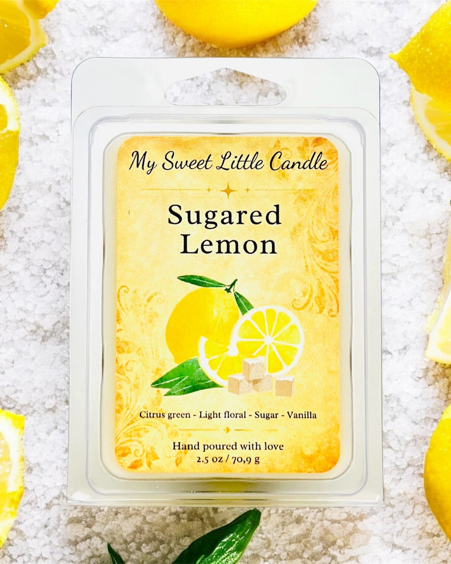 Sugared Lemon Scented Wax Melt