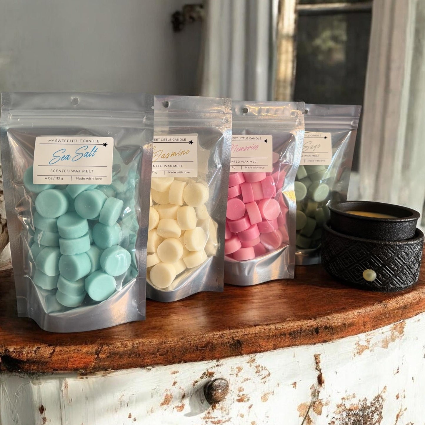 Sea Salt Scented Wax Melt Bag 4 Oz