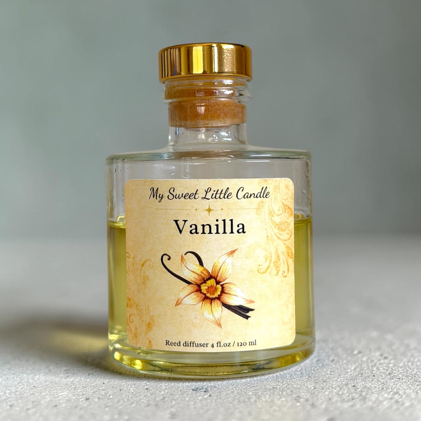 Vintage Vanilla Reed Diffuser: 4 fl.oz/120 ml