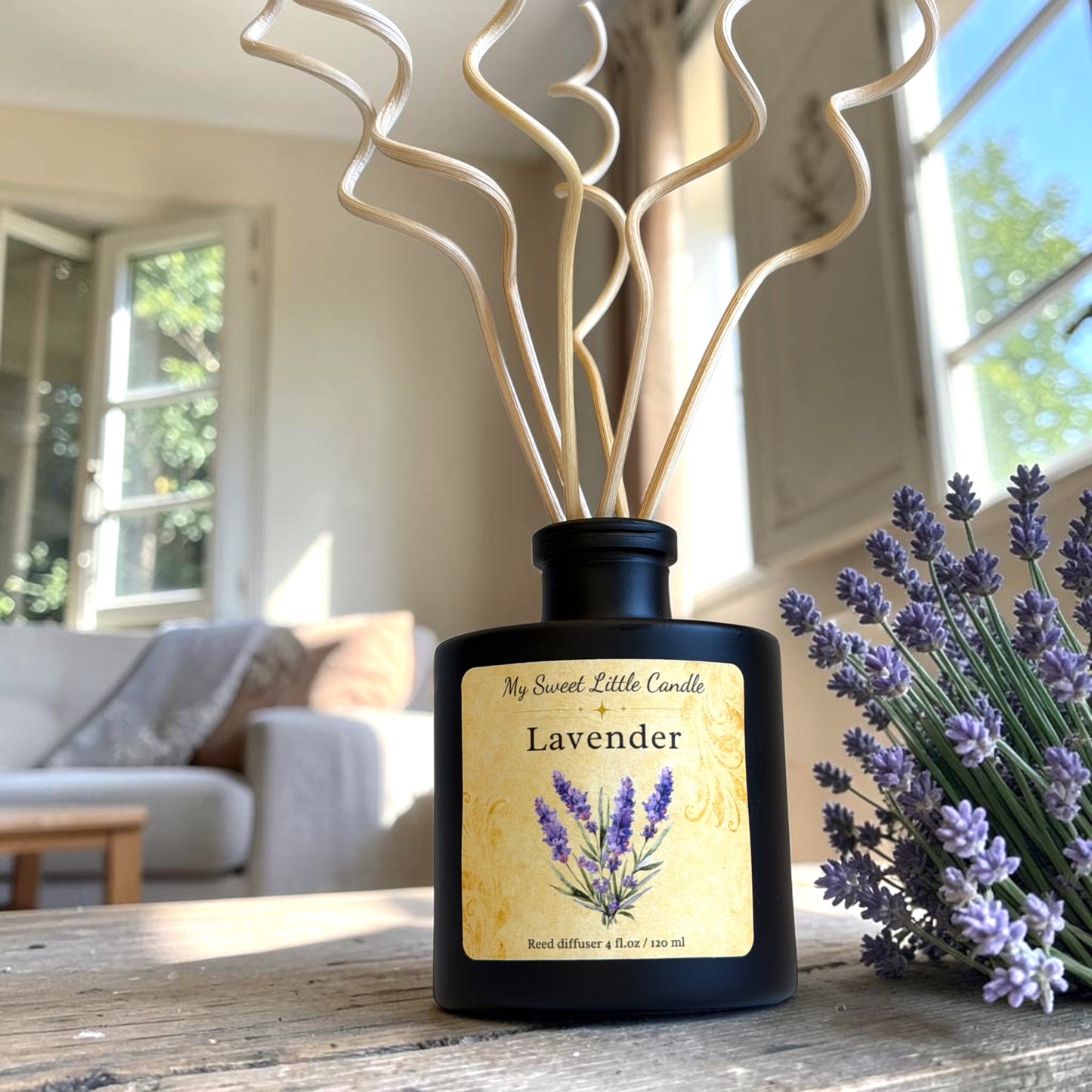 Lavender Reed Diffuser: 4 fl.oz/120 ml