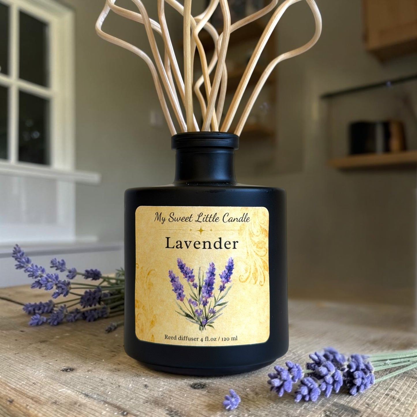 Lavender Reed Diffuser: 4 fl.oz/120 ml