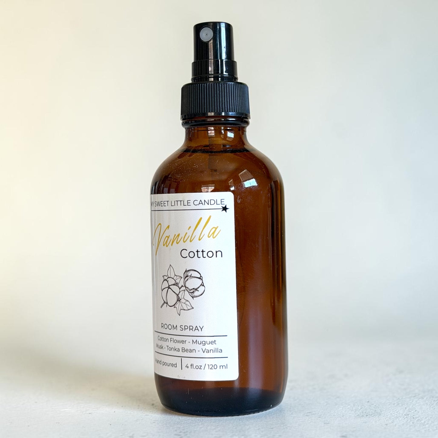 Vanilla Cotton Room Spray : Clean Linen and Vanilla Scent, 4 fl.oz
