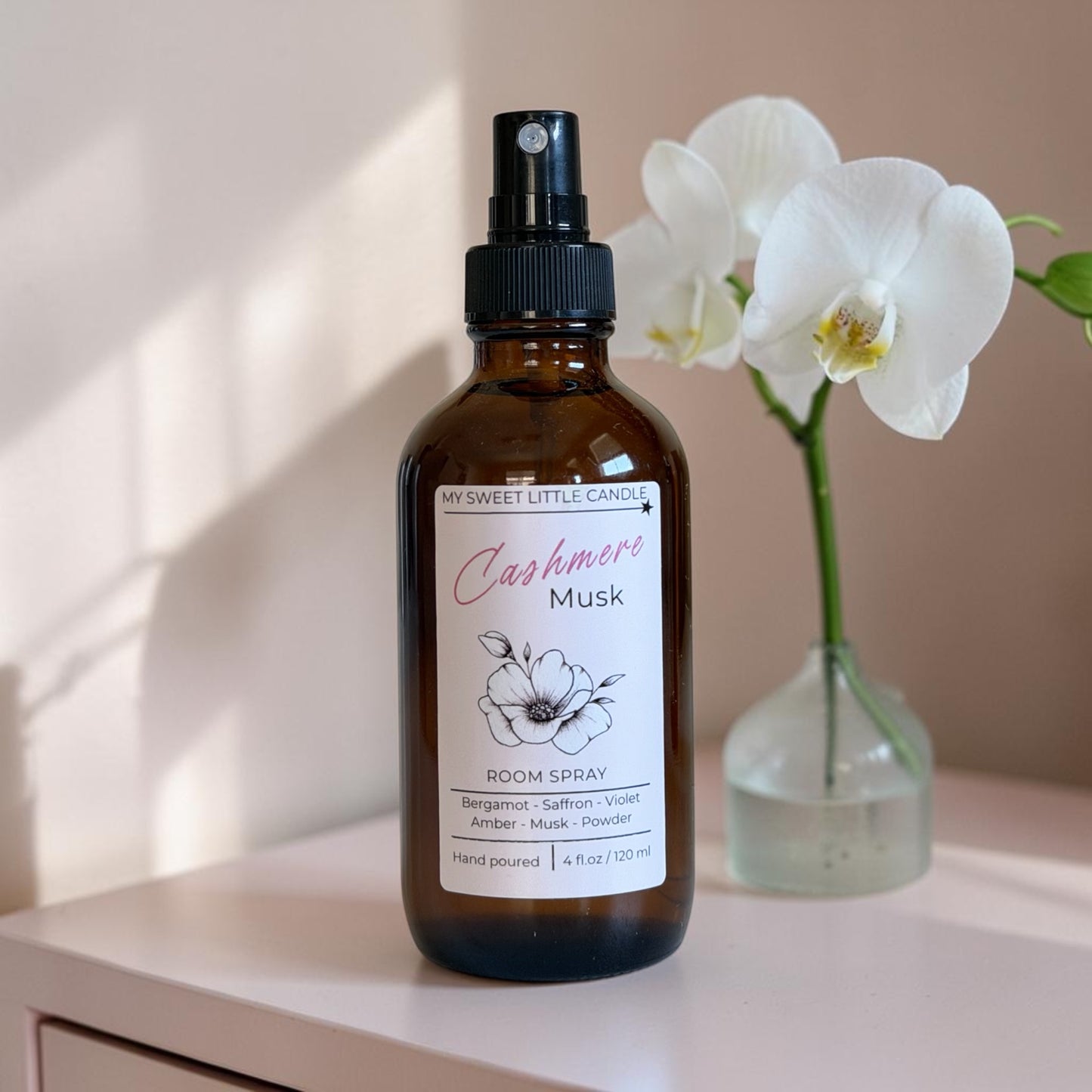 Cashmere and Musk Room Spray : Fresh Floral Home Fragrance, 4 fl oz