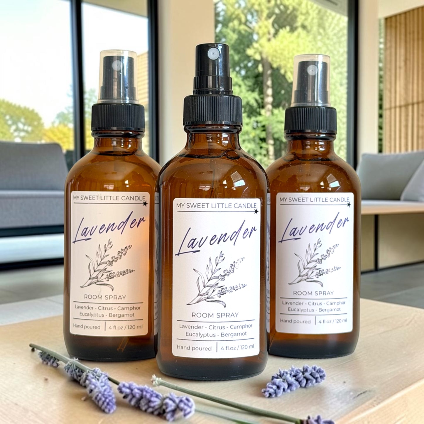 Lavender Room Spray : Calming Lavender Scent Mist, 4 fl.oz