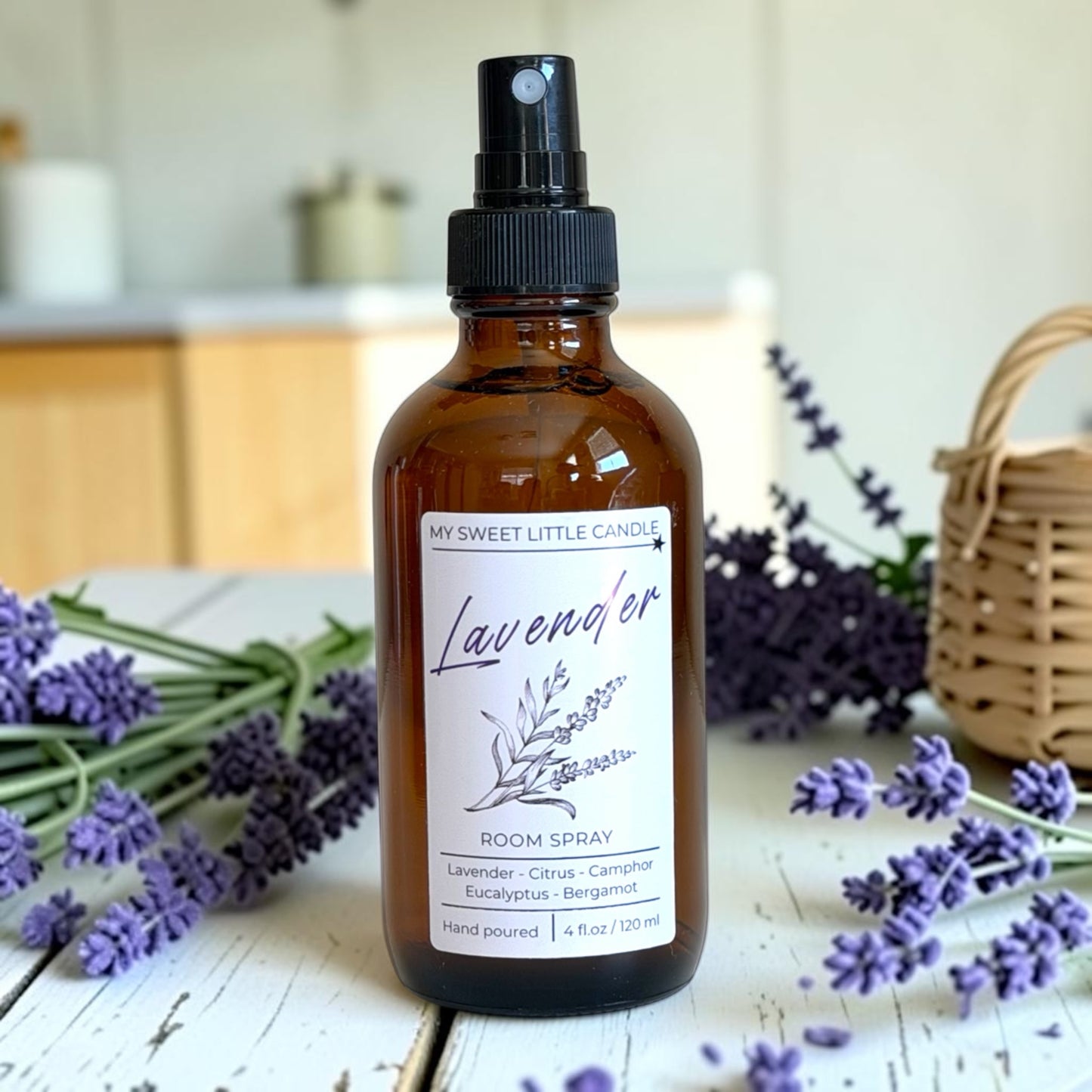 Lavender Room Spray : Calming Lavender Scent Mist, 4 fl.oz