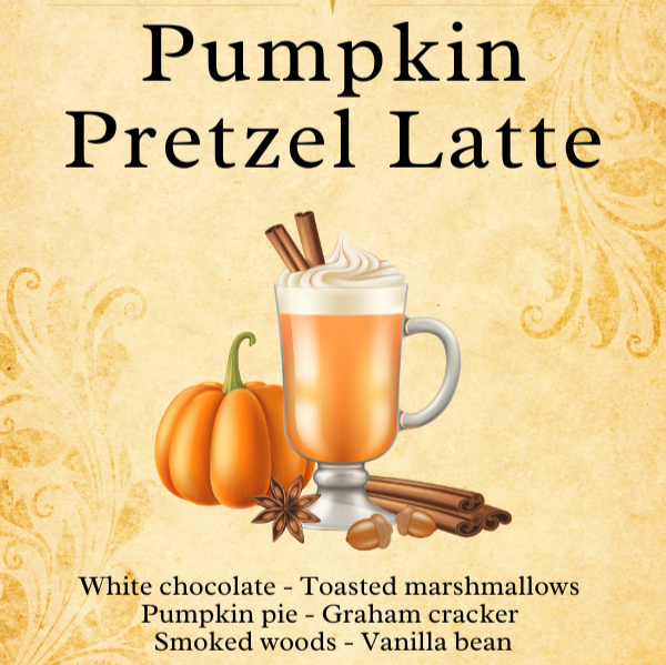 Pumpkin Pretzel Latte Scented Candle / 7oz